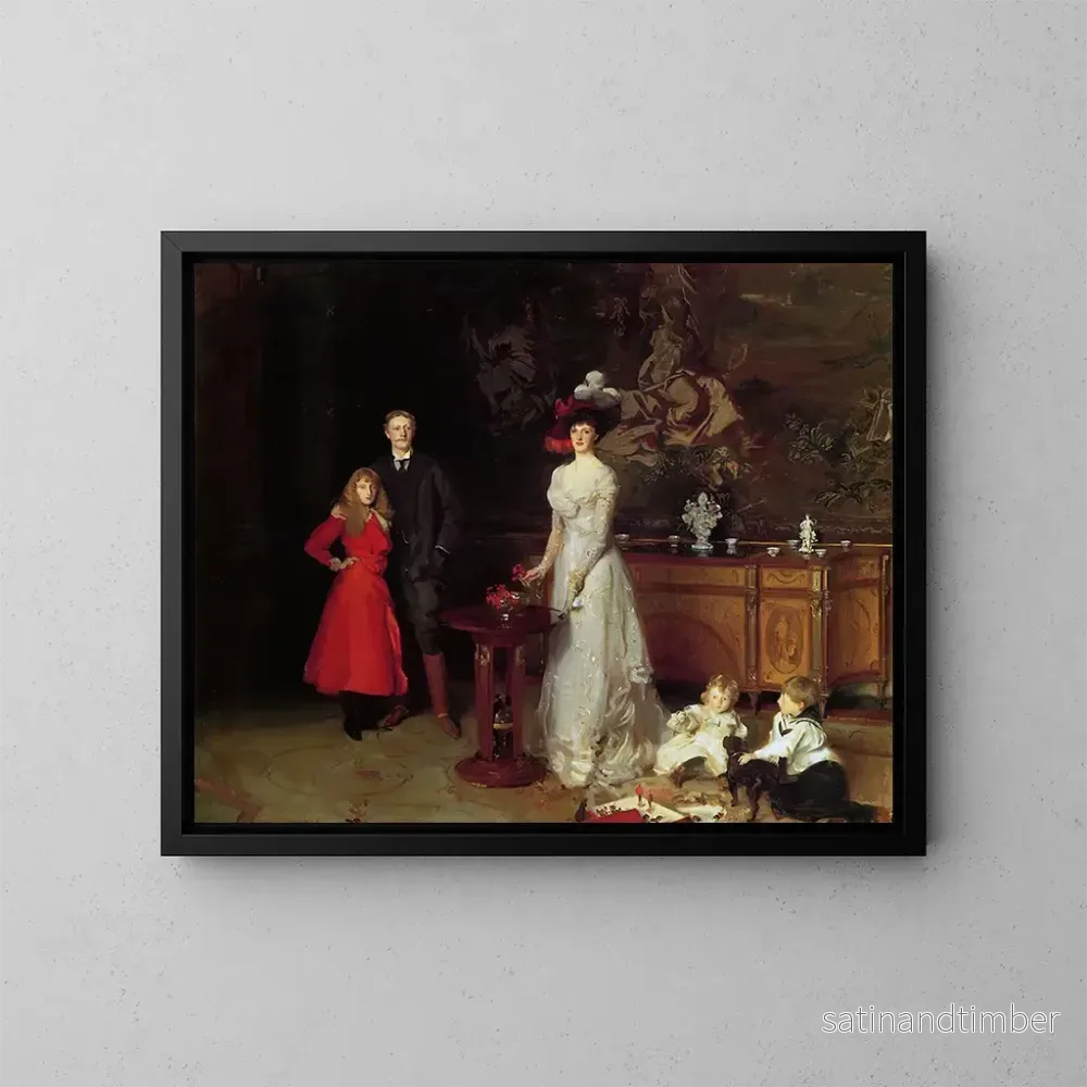 Reproduktion av målningen Sir George Sitwell, Lady Ida Sitwell och deras familj – John Singer Sargent Reproduktion av målningen Sir George Sitwell, Lady Ida Sitwell och deras familj – John Singer Sargent