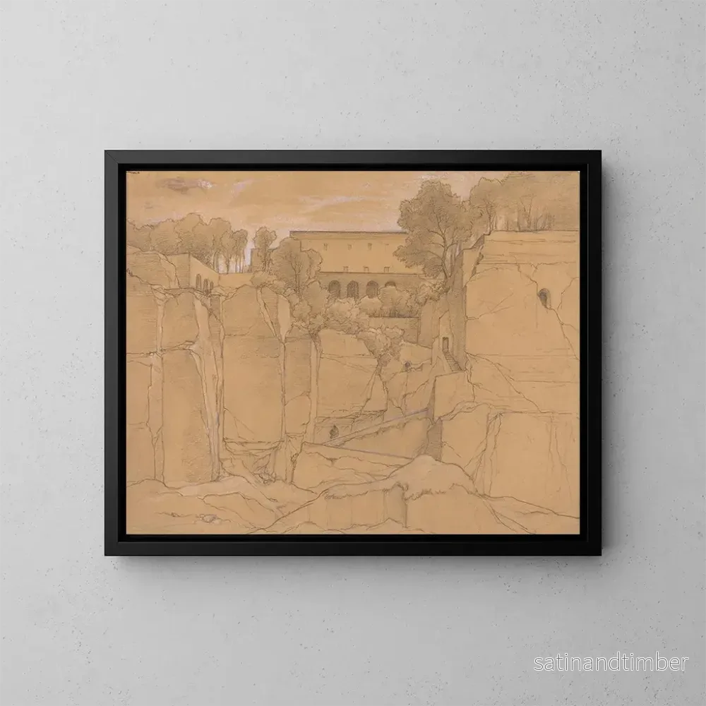 Reproduktion av målningen Sorrente – François Édouard Bertin Reproduktion av målningen Sorrente – François Édouard Bertin