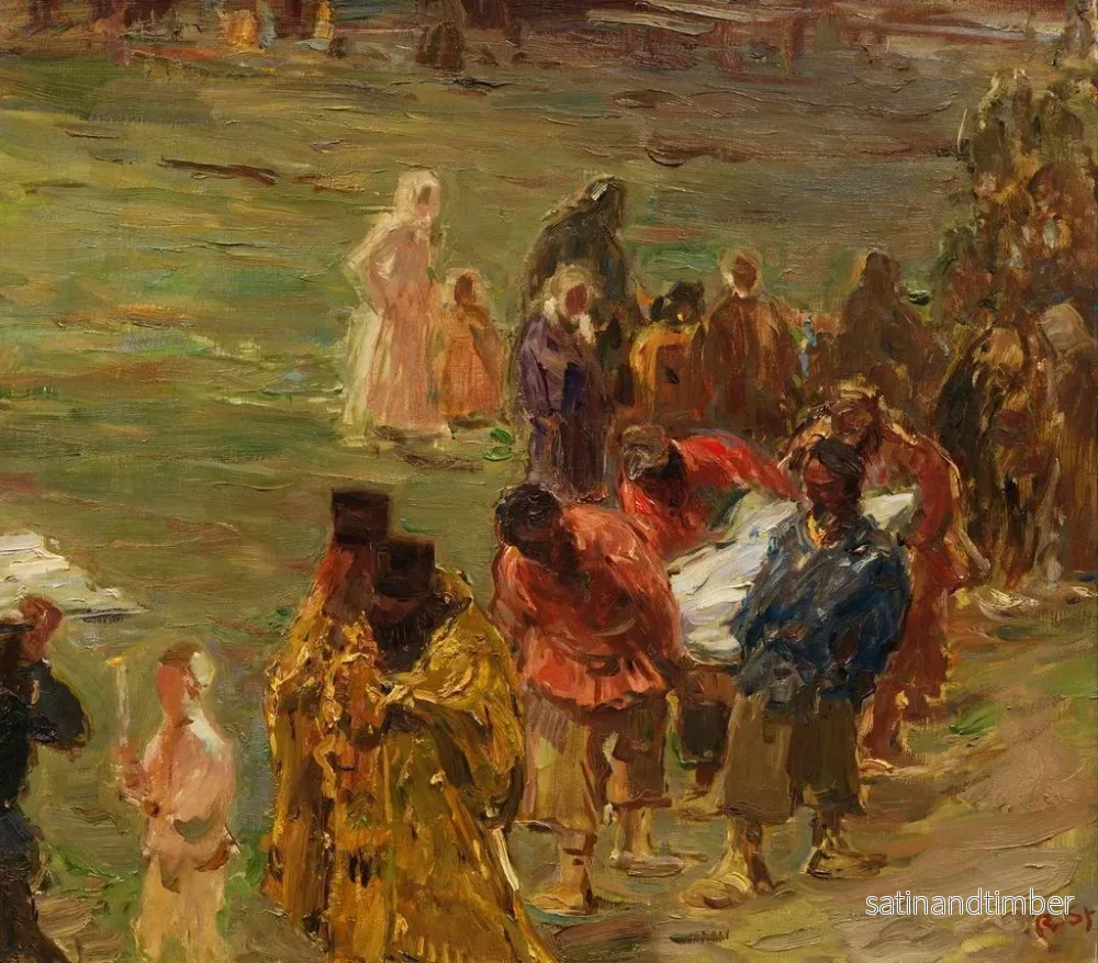 Reproduktion av målningen Procession i Ryssland - Robert Sterl - Bild 2