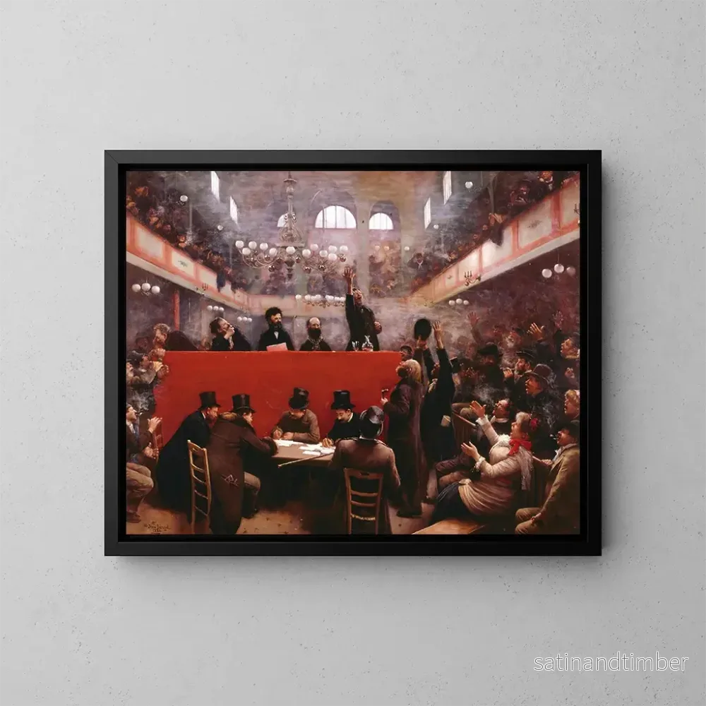 Reproduktion av målningen Salle Graffard - Jean Béraud