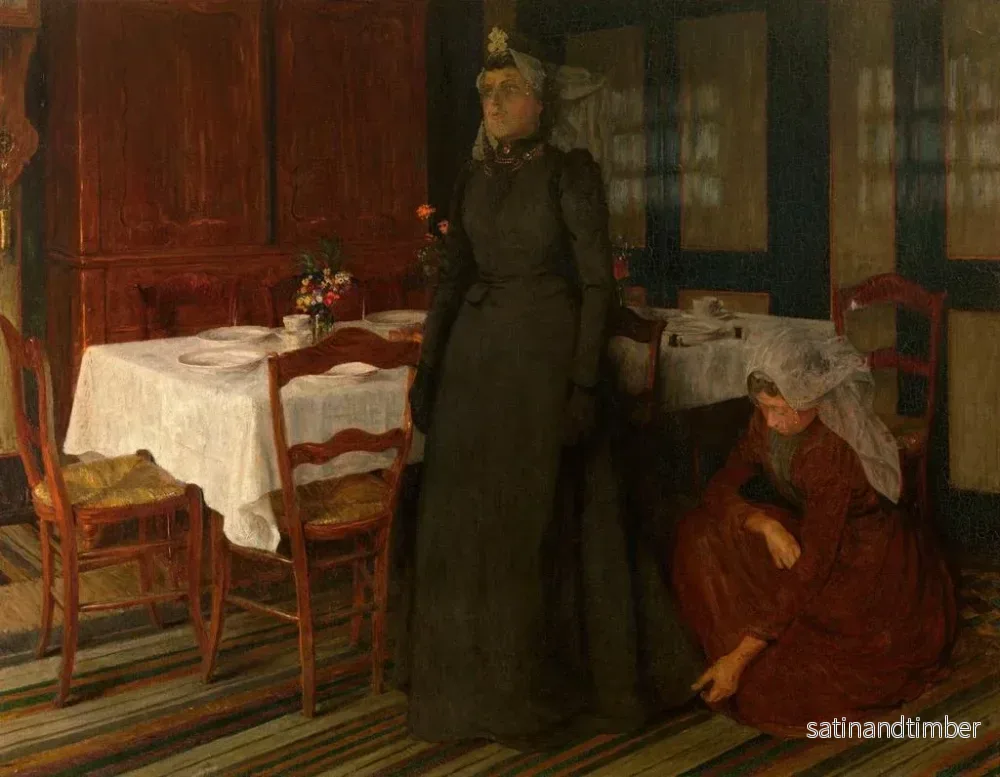 Reproduktion av målningen La robe de mariée - Charles Mertens - Bild 2