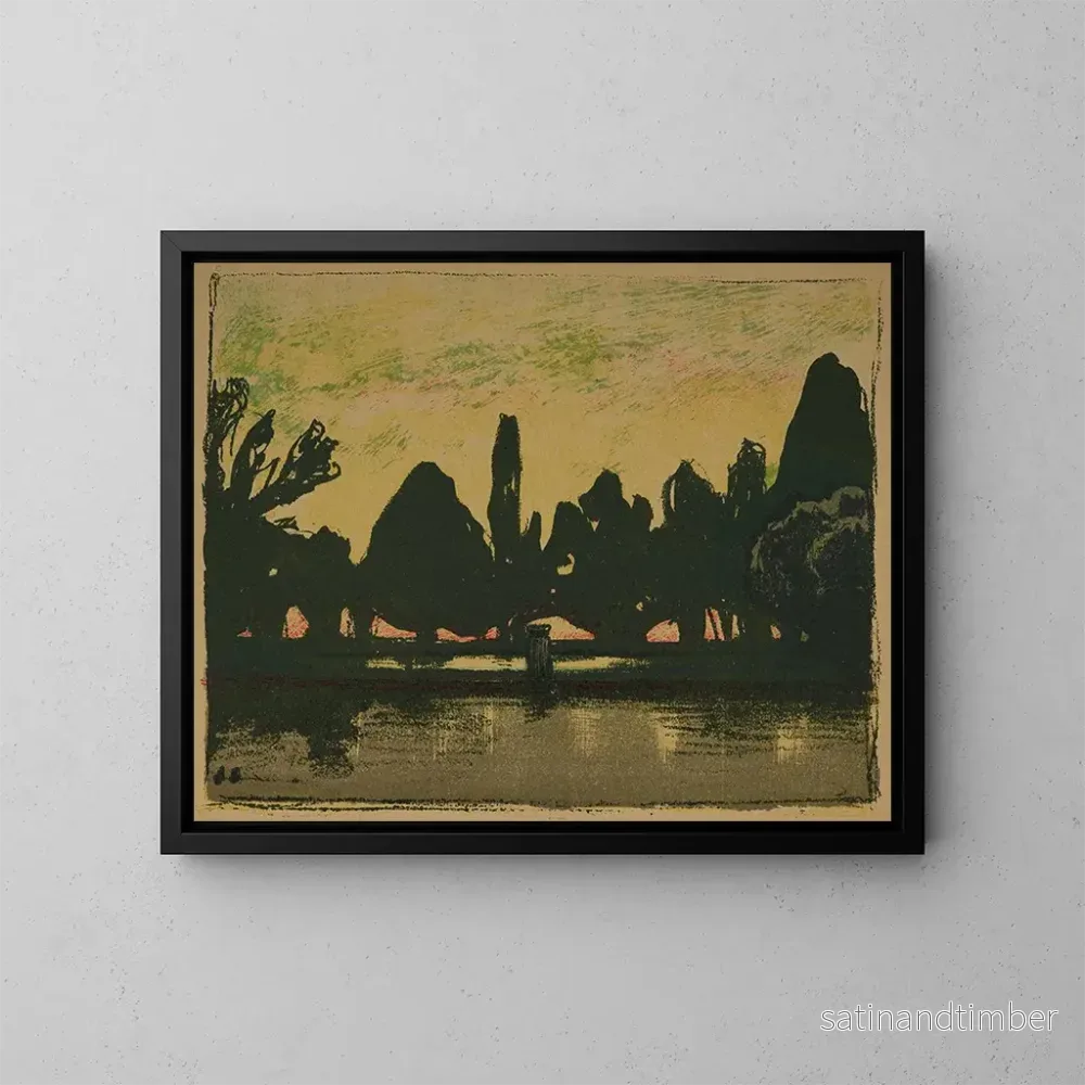 Reproduktion av målningen Villa d'Este - Jan Stanisławski