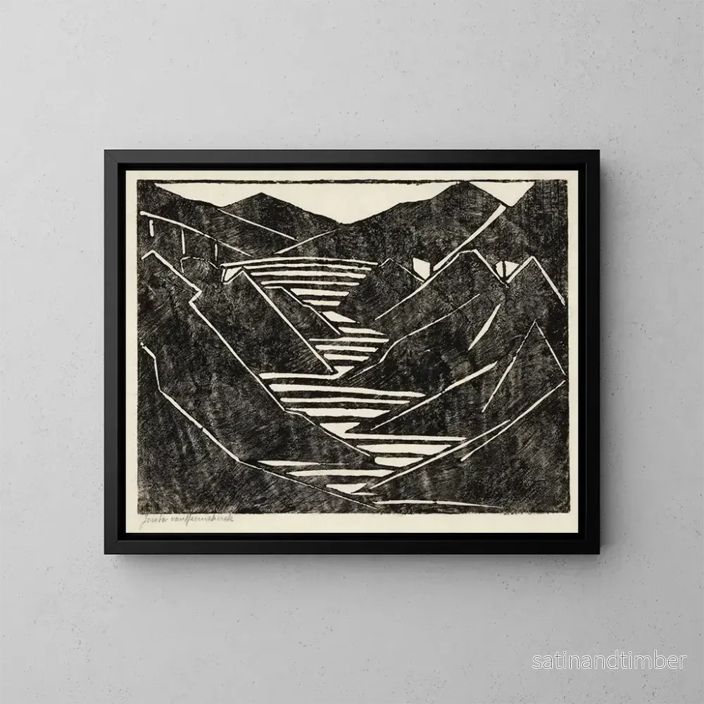 Reproduktion av målningen Landskap - Jacoba van Heemskerck