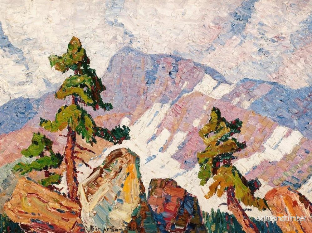 Reproduktion av målningen Landskap av Rocky Mountains - Birger Sandzén - Bild 2