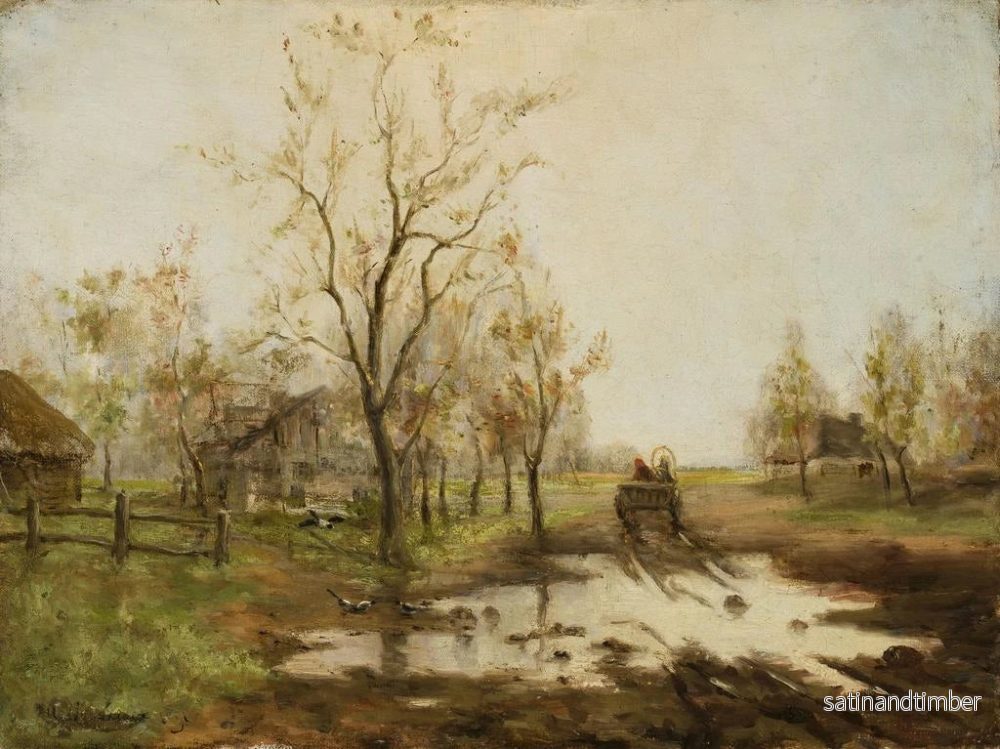 Reproduktion av målningen Våren på landsbygden - Isaac Levitan - Bild 2