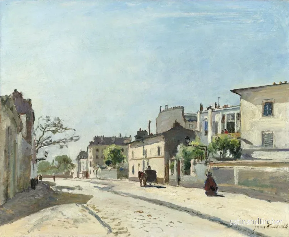 Reproduktion av målningen Gatan Notre-Dame, Paris - Johan Barthold Jongkind - Bild 2