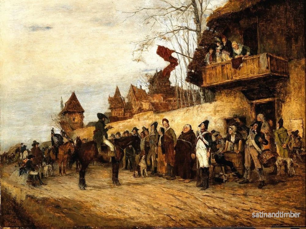 Reproduktion av målningen La Réquisition - Friedrich von Puteani - Bild 2