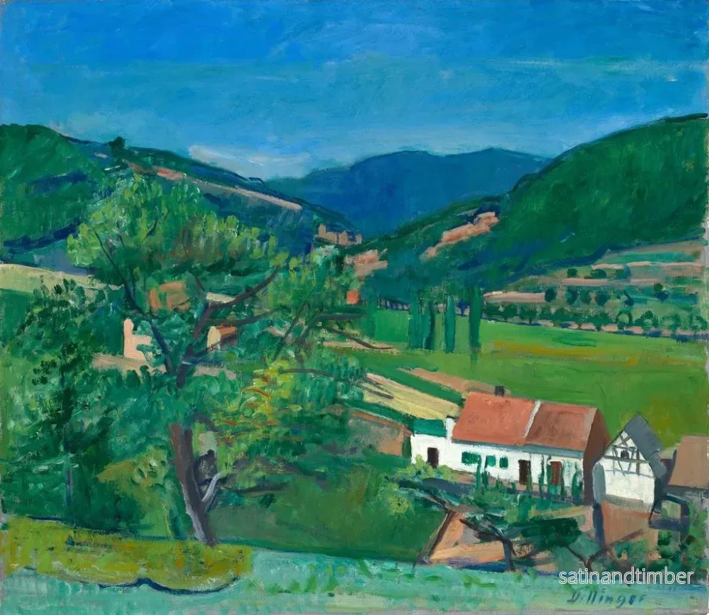 Reproduktion av målningen Vue sur la vallée d'Isenach - Karl Dillinger - Bild 2