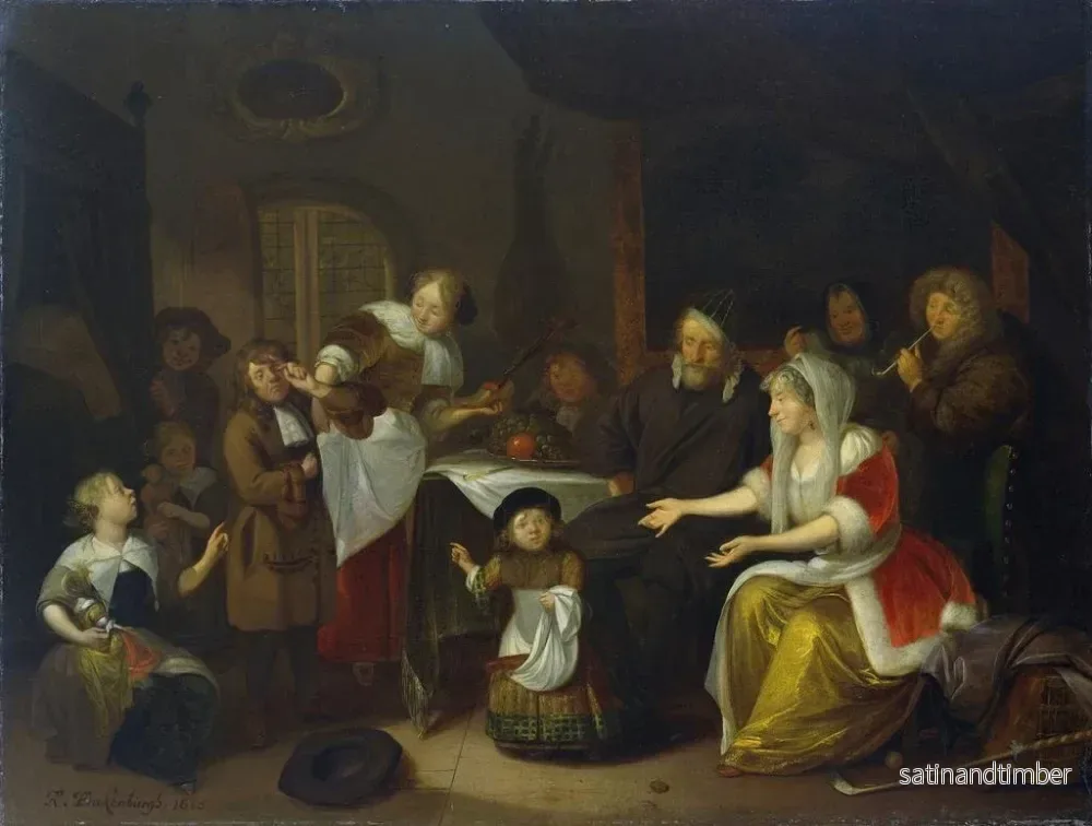 Reproduktion av målningen Le festin de saint Nicolas - Richard Brakenburgh - Bild 2