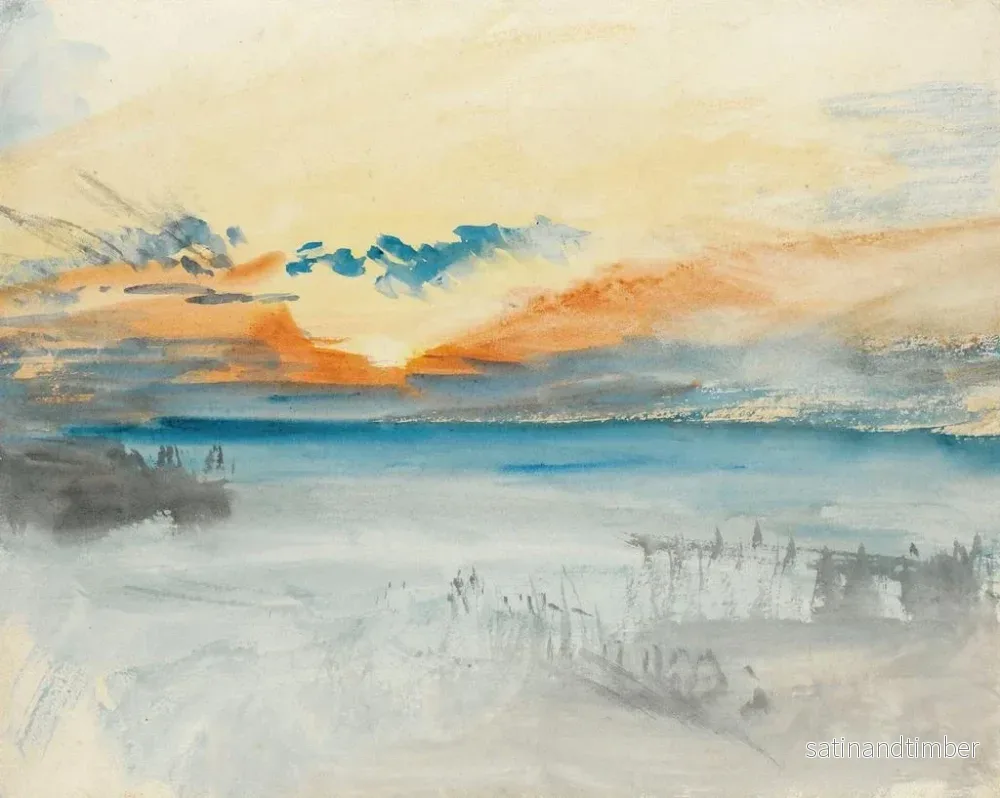 Reproduktion av målningen Solnedgång över vattnet - Joseph Mallord William Turner - Bild 2