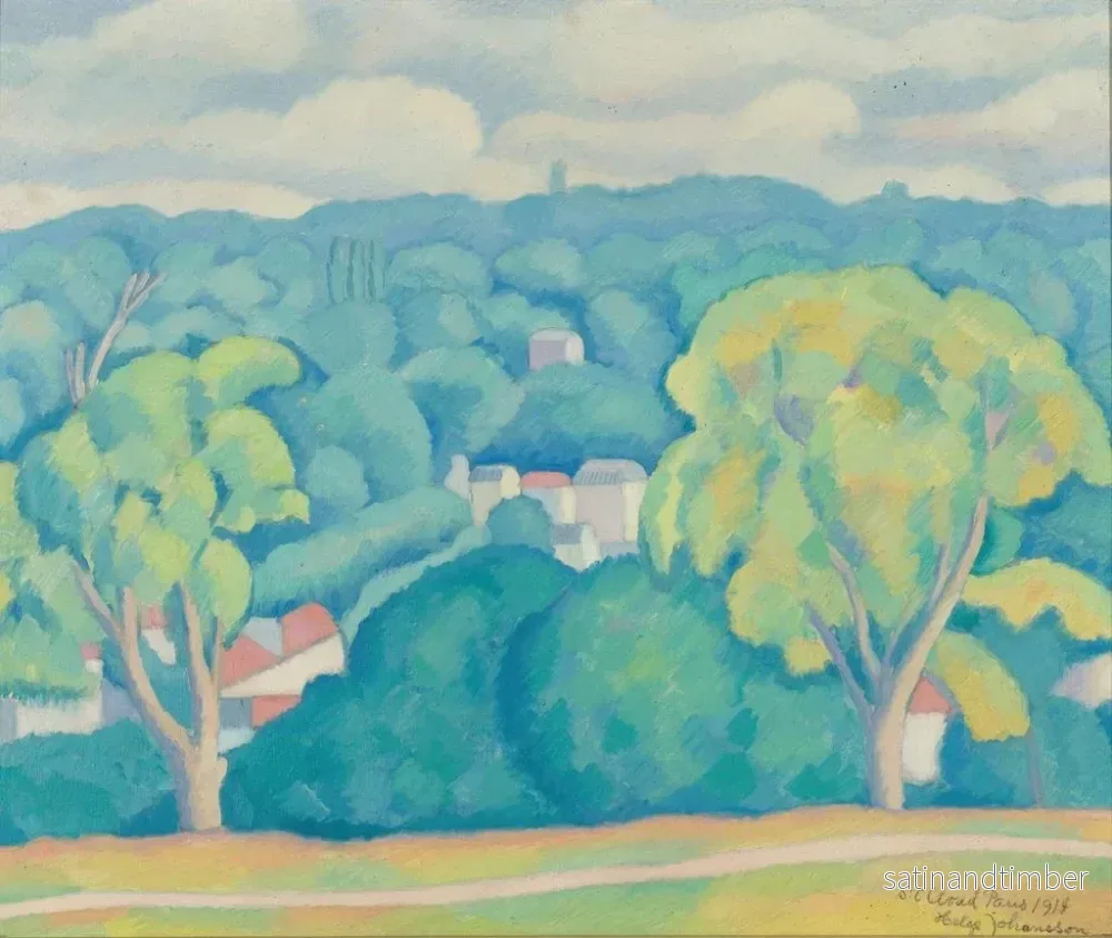Reproduktion av målningen Saint-Cloud - Helge Johansson - Bild 2