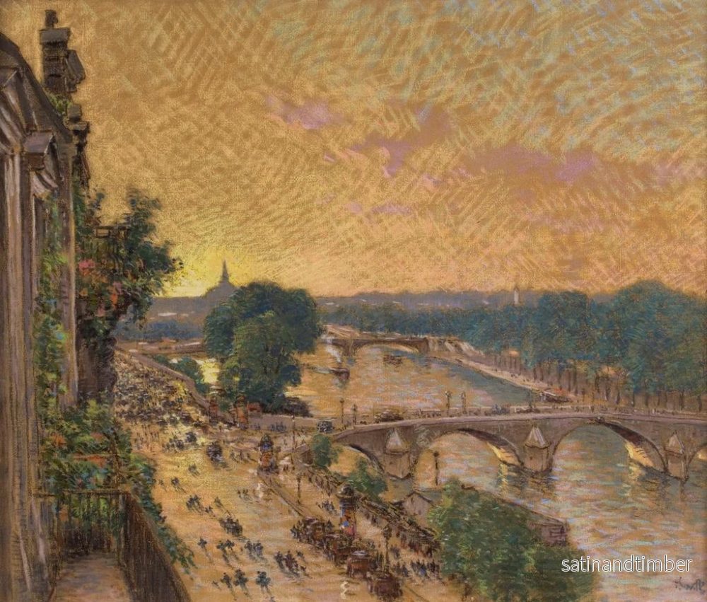 Reproduktion av målningen september 1914, mot Orsay stationen - Marie-Joseph Léon Clavel Iwill - Bild 2