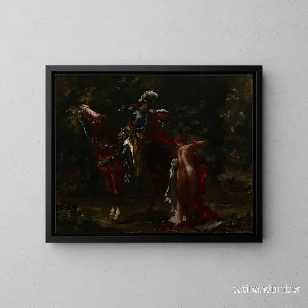 Reproduktion av målningen Marphise - Eugène Delacroix