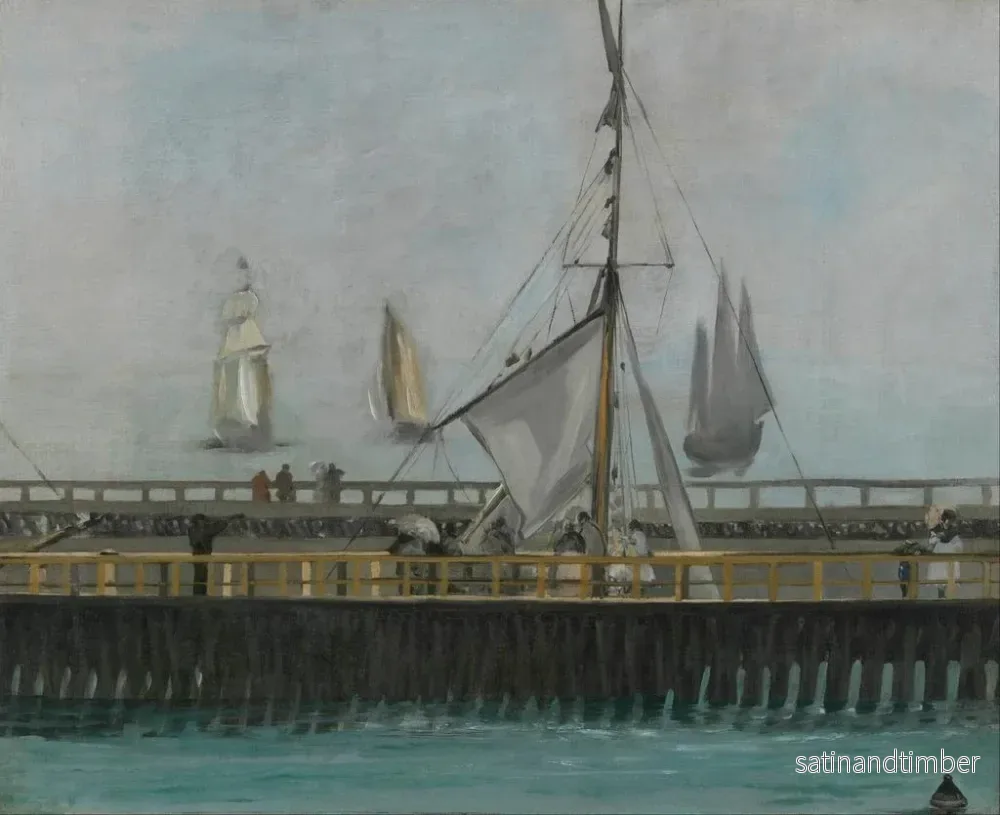 Reproduktion av målningen Le quai de Boulogne-sur-Mer - Édouard Manet - Bild 2