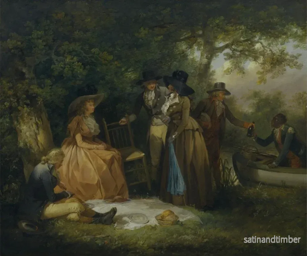 Reproduktion av målningen Le repas des pêcheurs - George Morland - Bild 2
