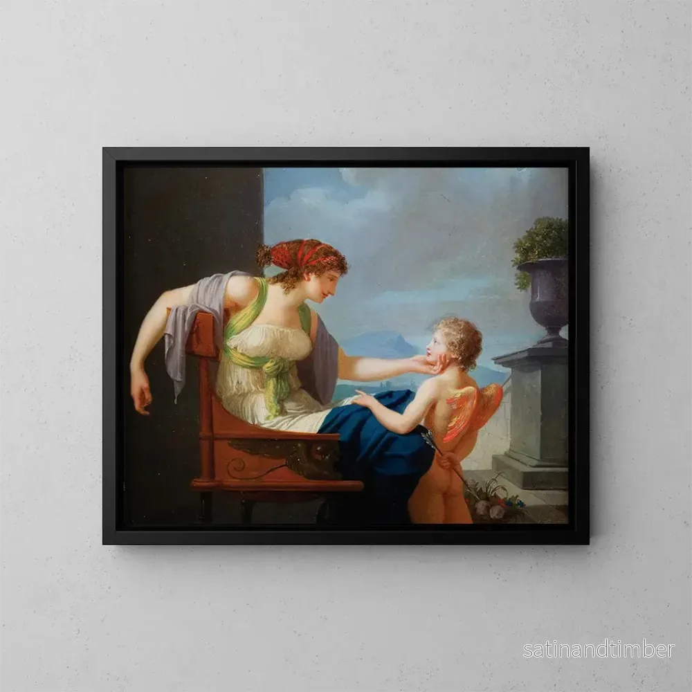 Reproduktion av målningen Venus och Cupido - Jean-Baptiste Regnault