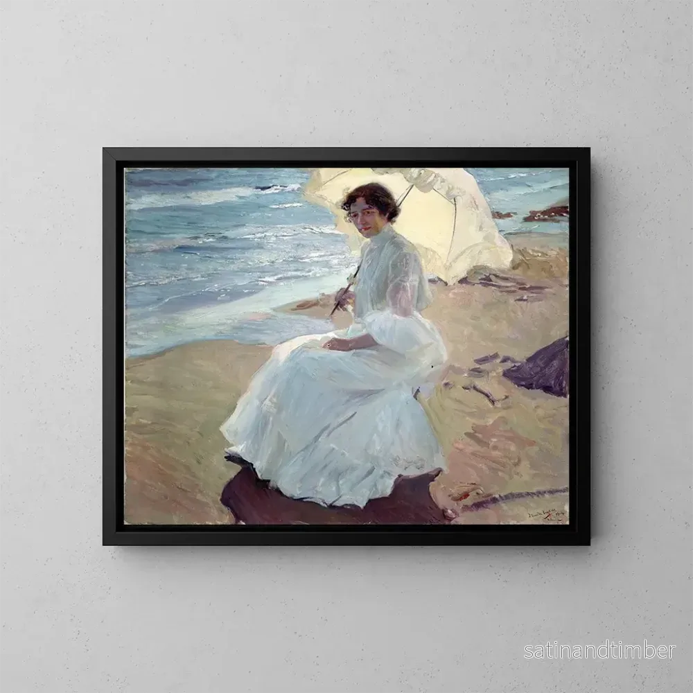 Reproduktion av målningen Clotilde på stranden - Joaquín Sorolla