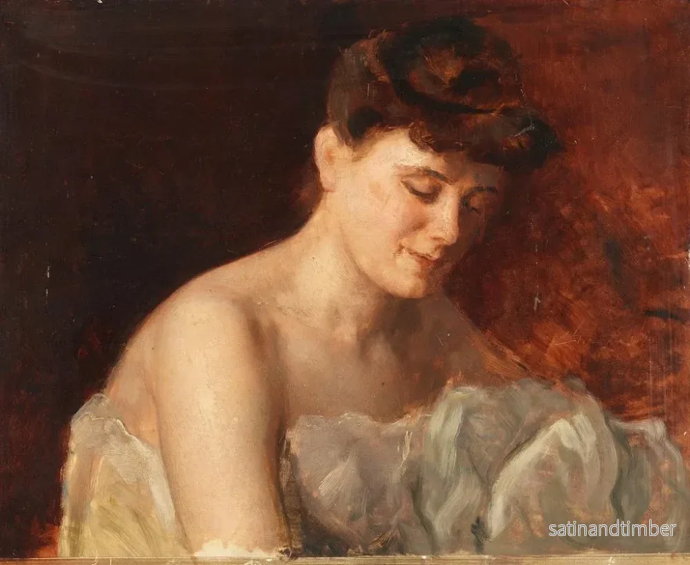 Reproduktion av målningen Studie av kvinnligt porträtt - Charles Chaplin - Bild 2