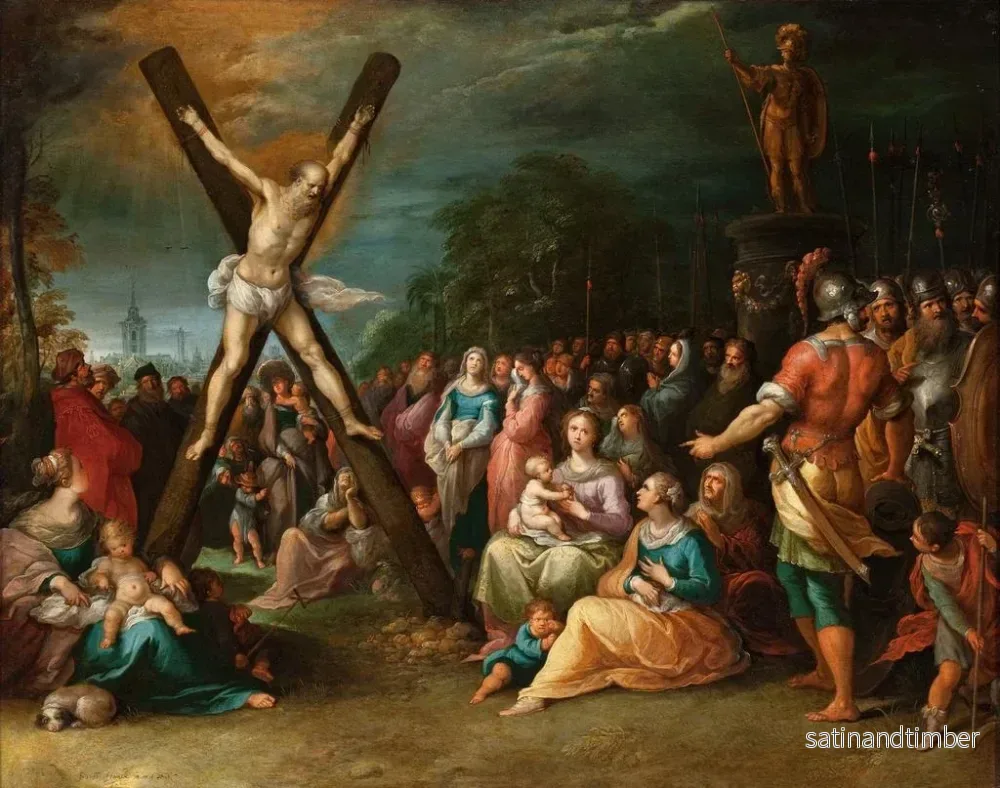 Reproduktion av målningen La crucifixion de saint André - Frans Francken le Jeune - Bild 2