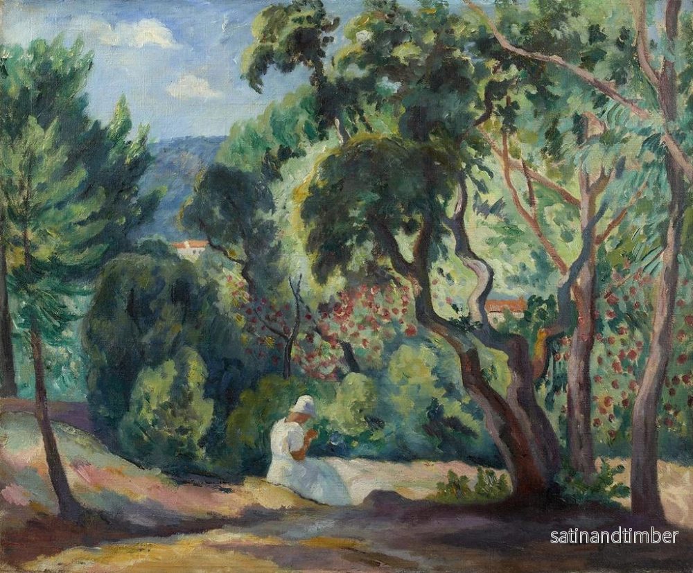 Reproduktion av målningen av skogsbryn vid La Moutte, Saint-Tropez - Henri Manguin - Bild 2