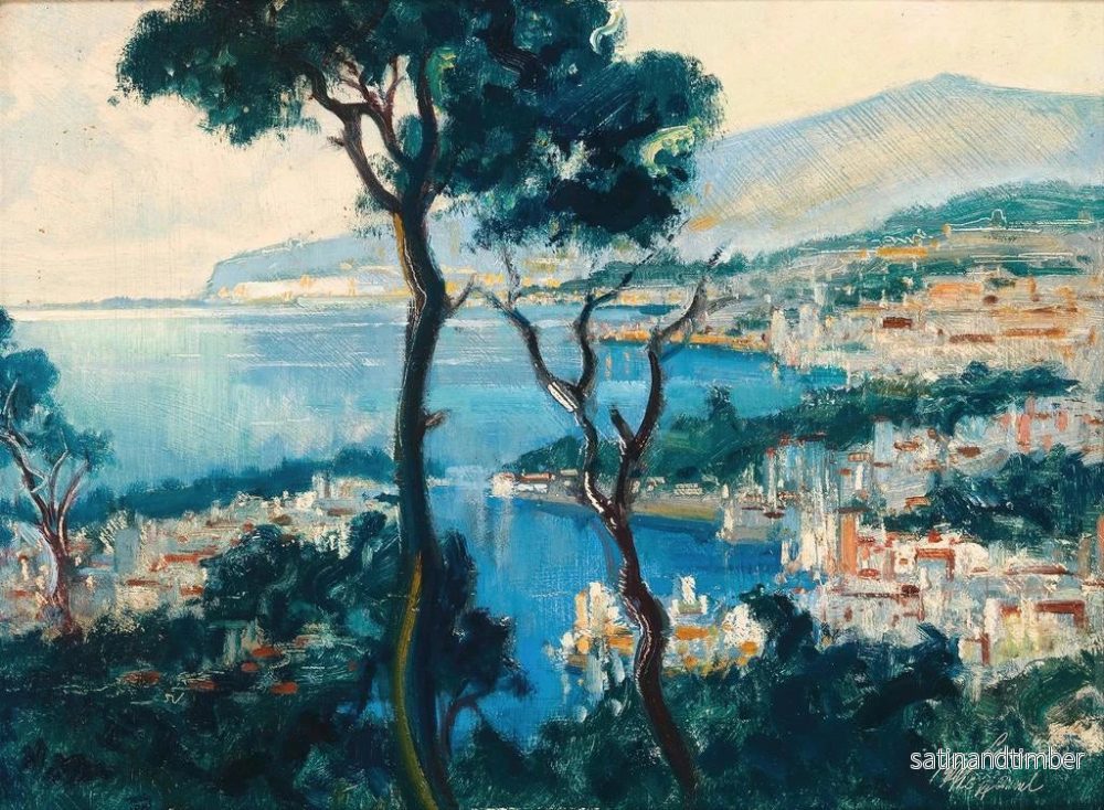 Reproduktion av målningen En vy över Sorrentokusten - Otto Hamel - Bild 2