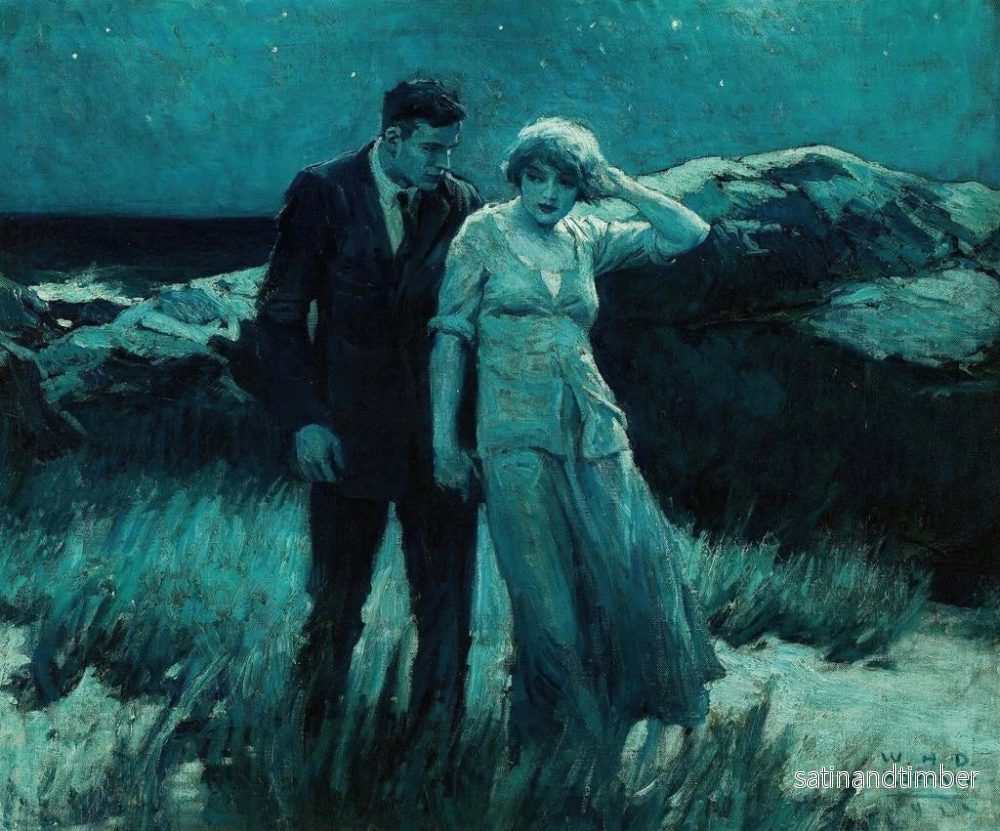 Reproduktion av målningen Promenad i månljus - William Henry Dethlef Koerner - Bild 2