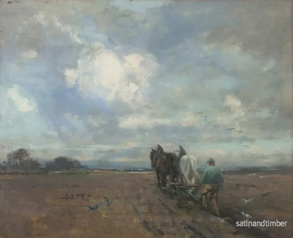 Reproduktion av målningen Labourage des bœufs - Jeannie Grant Stevenson - Bild 2