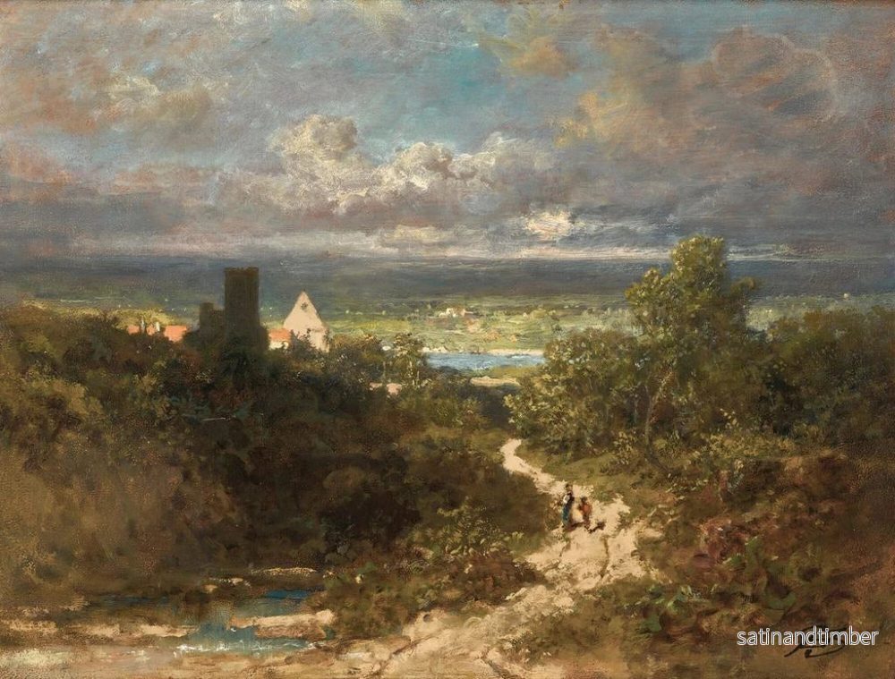 Reproduktion av målningen Landskap med flod - Carl Spitzweg - Bild 2