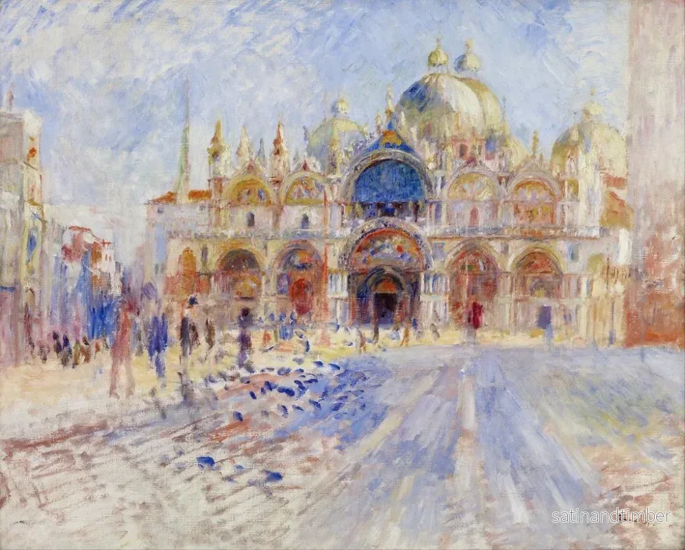 Reproduktion av målningen La place Saint-Marc à Venise - Pierre-Auguste Renoir - Bild 2