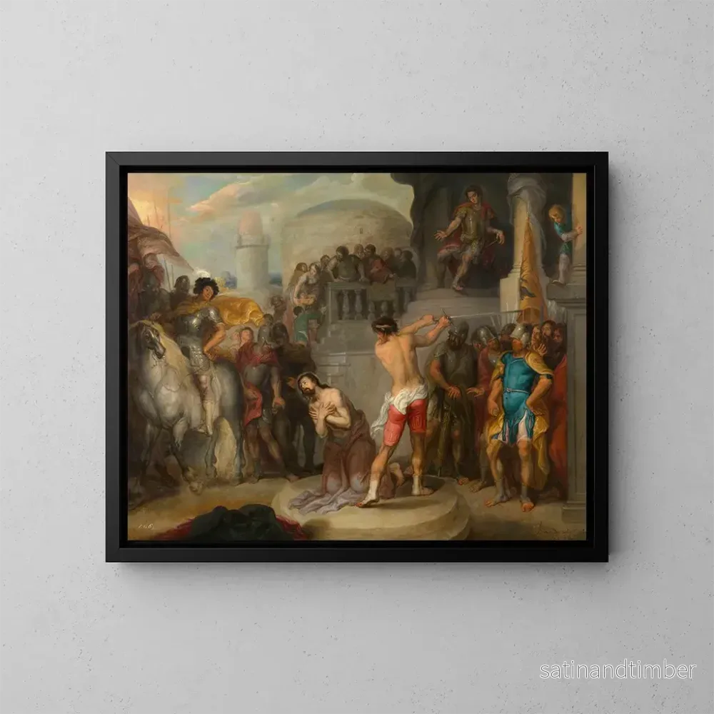 Reproduktion av målningen La décapitation de saint Paul - Simon de Vos