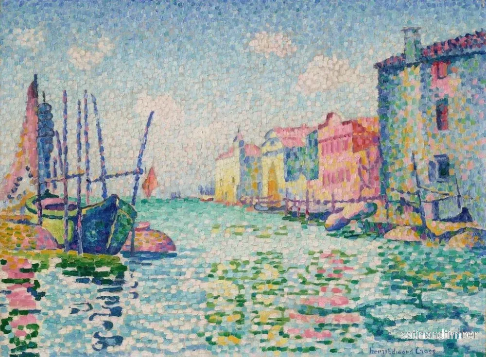 Reproduktion av målningen Canal du Ponte Lungo - Henri-Edmond Cross - Bild 2