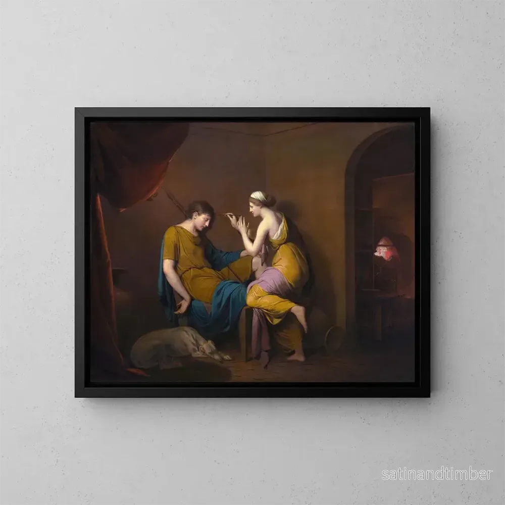 Reproduktion av målningen La jeune Corinthienne - Joseph Wright de Derby