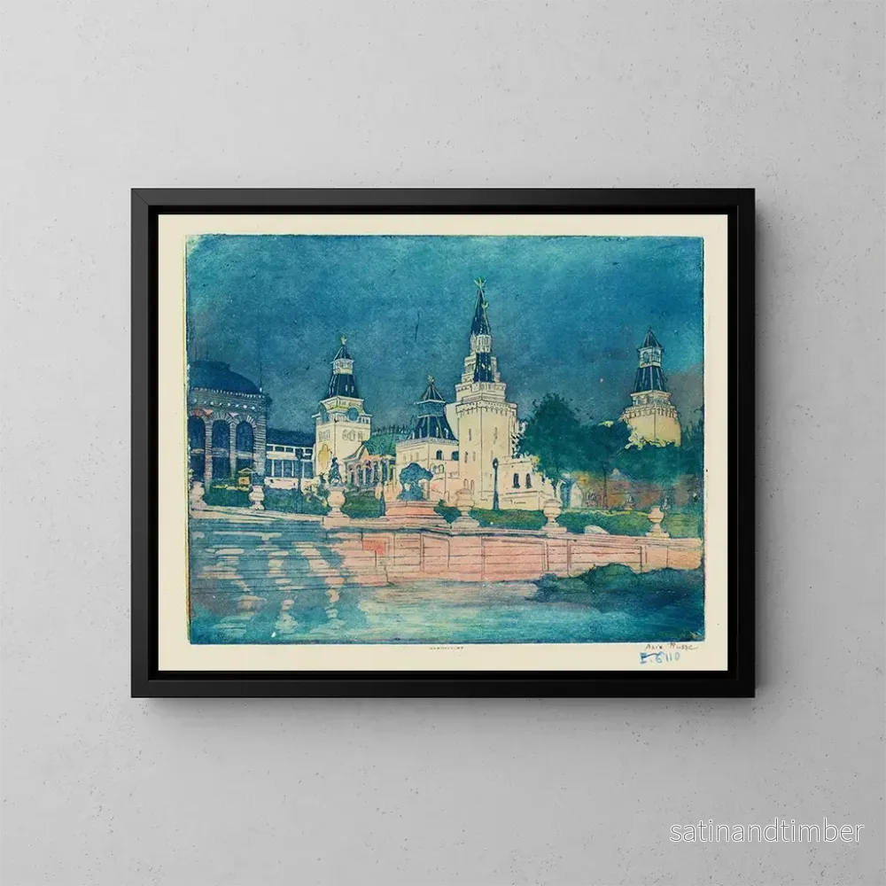 Reproduktion av målningen Pavillon de l'Asie russe - Pierre-Marcel Roy
