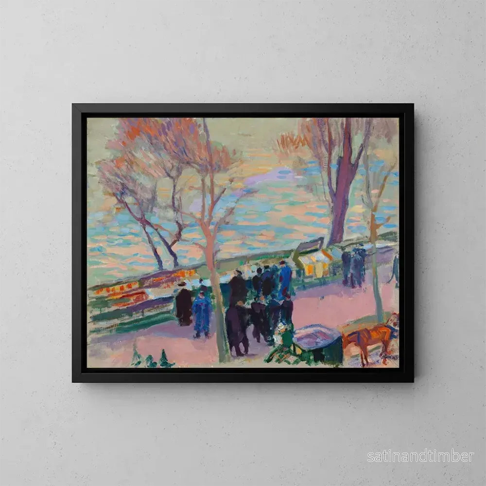 Reproduktion av målningen Bords de la Seine – Magnus Enckell Reproduktion av målningen Bords de la Seine – Magnus Enckell