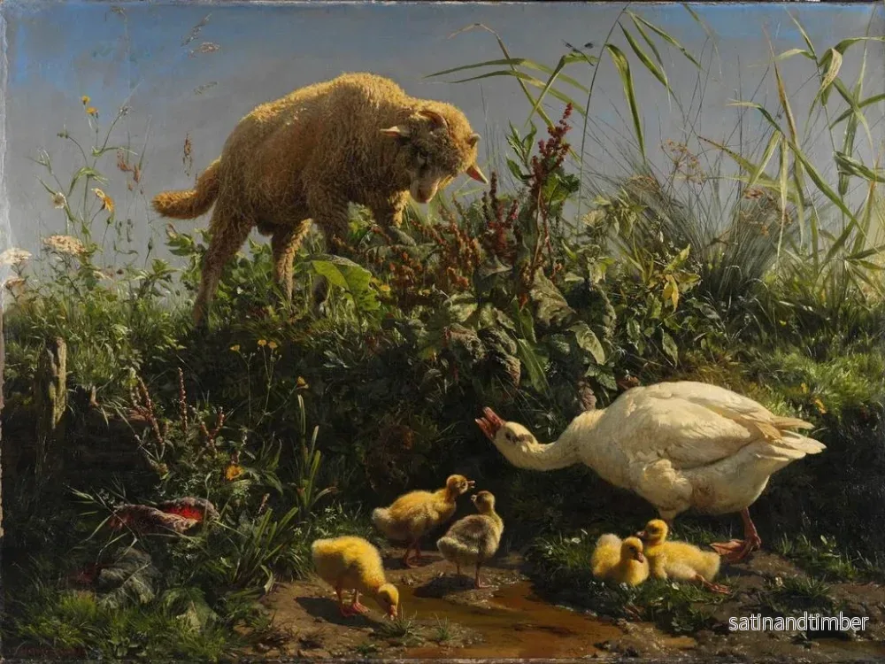 Reproduktion av målningen Le briseur de paix - Johann Baptist Hofner - Bild 2