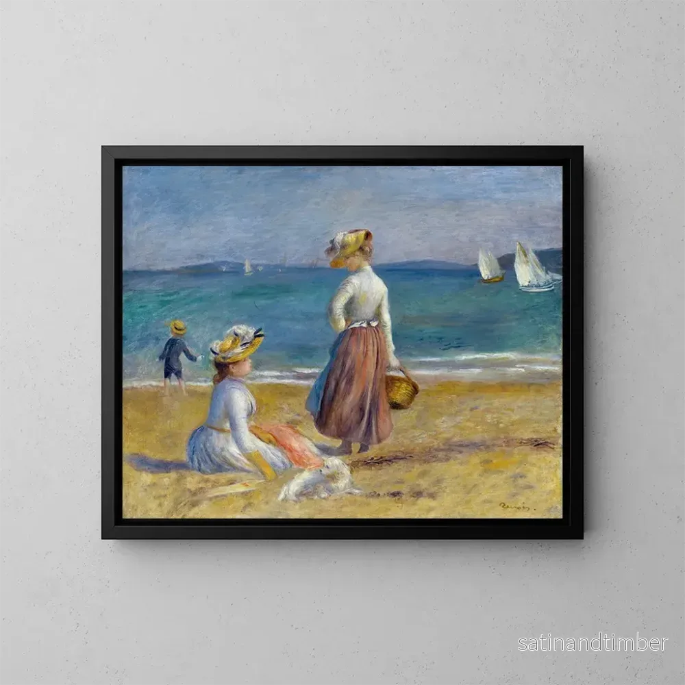 Reproduktion av målningen Figurer på stranden - Pierre-Auguste Renoir