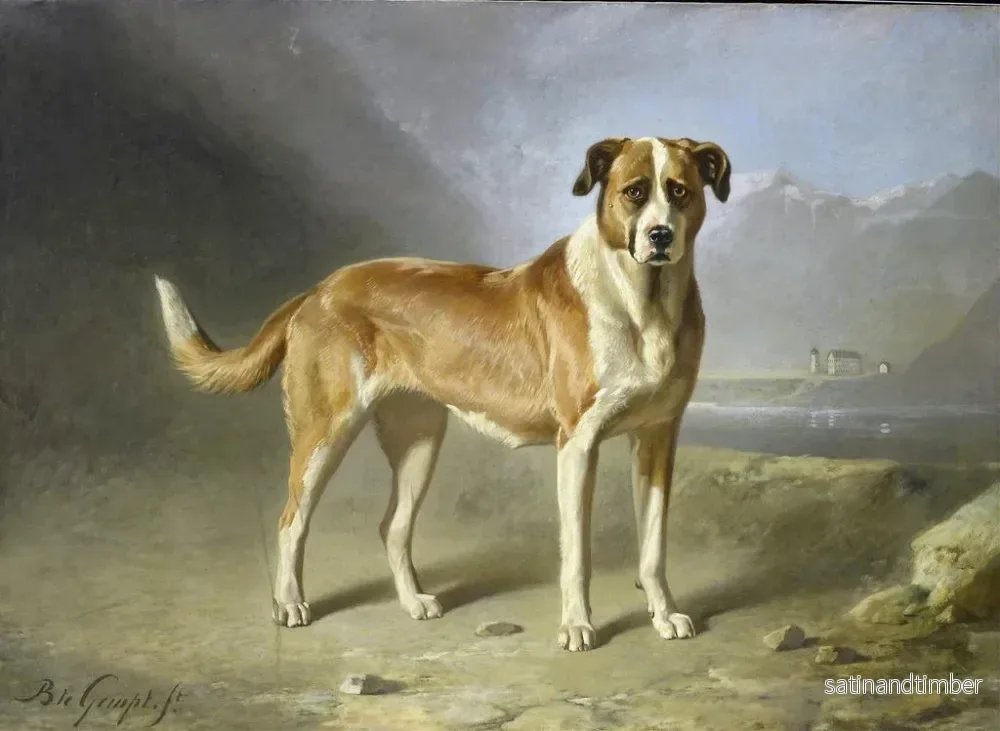 Reproduktion av målningen av Saint-Bernard-hunden - Bernard te Gempt - Bild 2