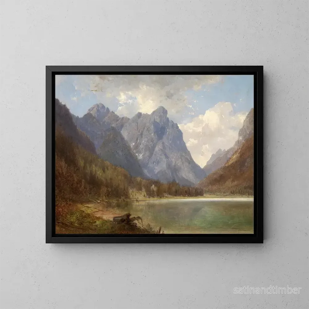 Reproduktion av målningen Lac de Toblach - Carl Hasch