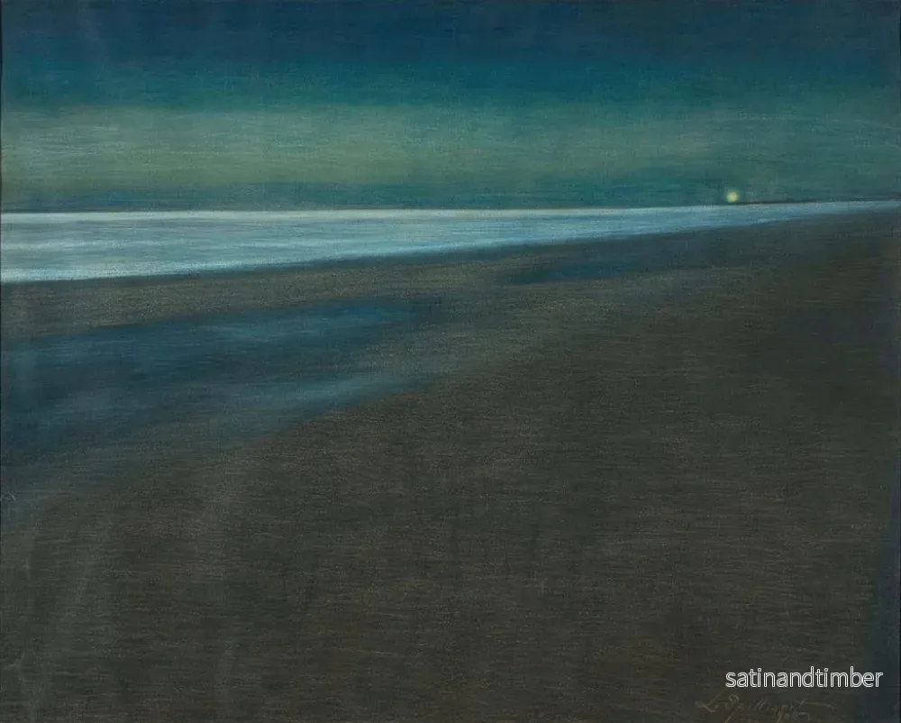 Reproduktion av målningen Vue de la plage la nuit - Léon Spilliaert - Bild 2
