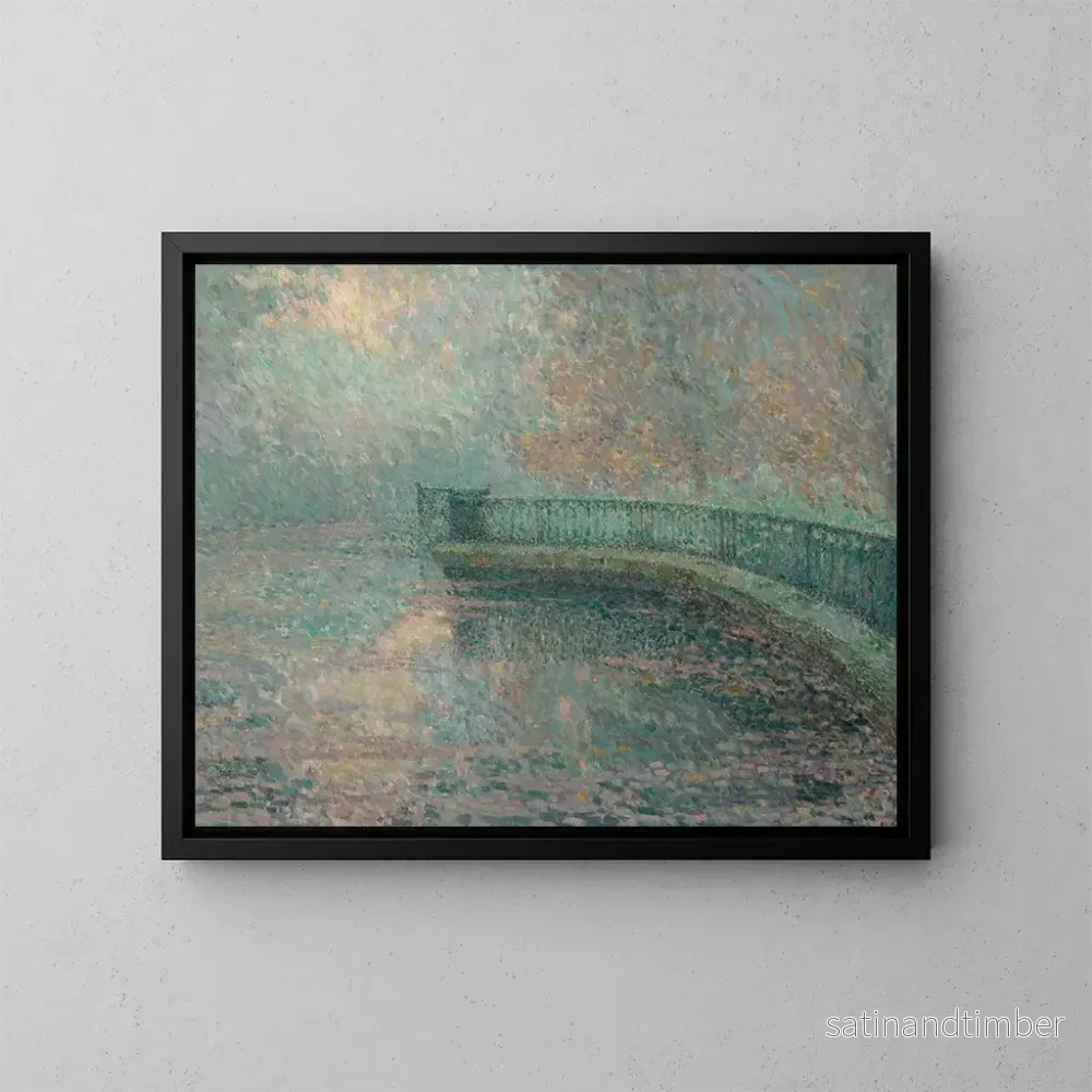 Reproduktion av målningen La balustrade de Londres – Henri Le Sidaner Reproduktion av målningen La balustrade de Londres – Henri Le Sidaner