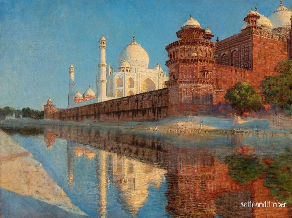 Reproduktion av målningen Le Taj Mahal au crépuscule - Vasily Vereshchagin - Bild 2