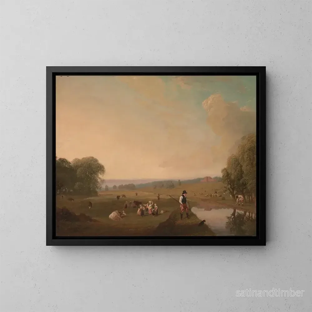 Reproduktion av målningen En vy av Theobalds Park, Hertfordshire – John James Chalon Reproduktion av målningen En vy av Theobalds Park, Hertfordshire – John James Chalon