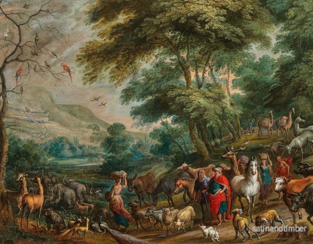 Reproduktion av målningen L'Entrée des animaux dans l'Arche de Noé - Ecole flamande - Bild 2