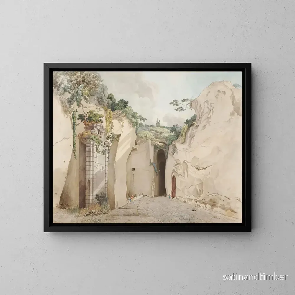 Reproduktion av målningen La Grotte de Posillipo - William Pars