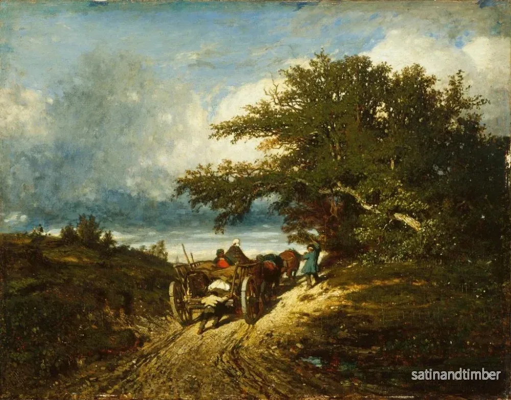 Reproduktion av målningen På vägen - Jules Dupré - Bild 2