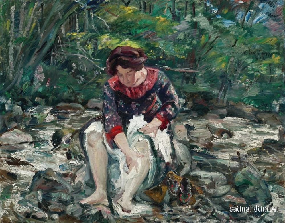 Reproduktion av målningen Flicka i bäcken - Lovis Corinth - Bild 2