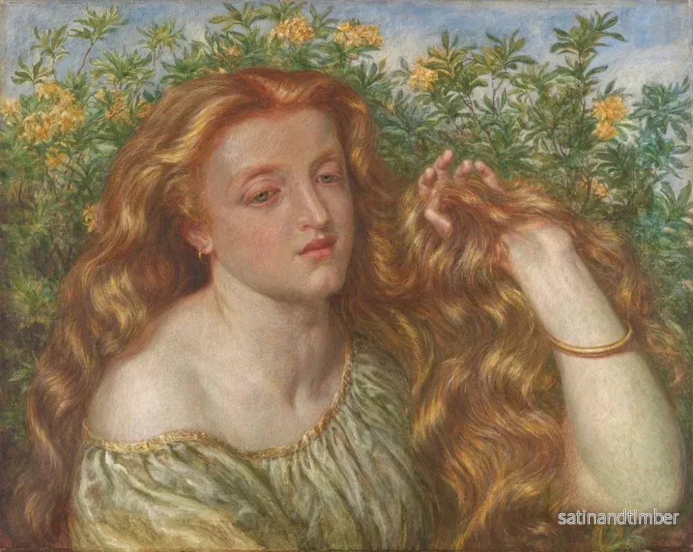 Reproduktion av målningen Cheveux d'or - Frederic James Shields - Bild 2