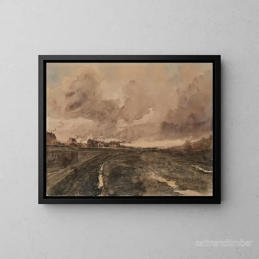 Reproduktion av målningen Vue du boulevard de Lorraine, 17e arrondissement, avenue de la porte Pouchet, limite du territoire de Clichy - Francis Garat