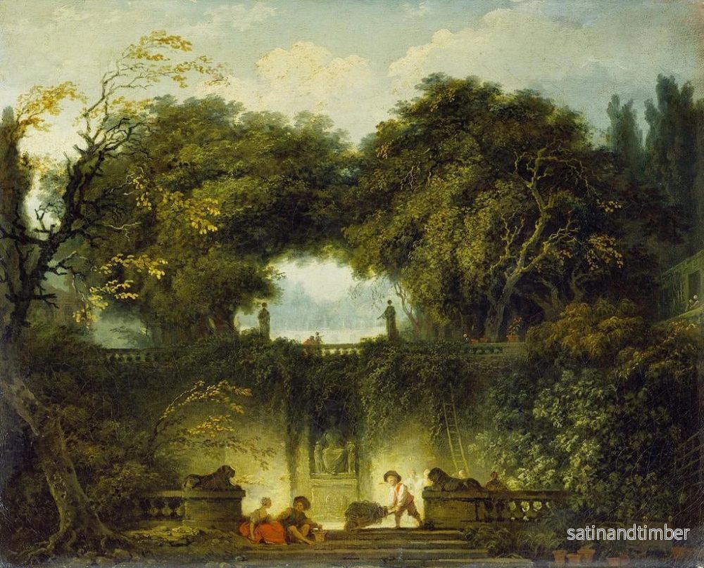 Reproduktion av målningen Le petit parc - Jean-Honoré Fragonard - Bild 2