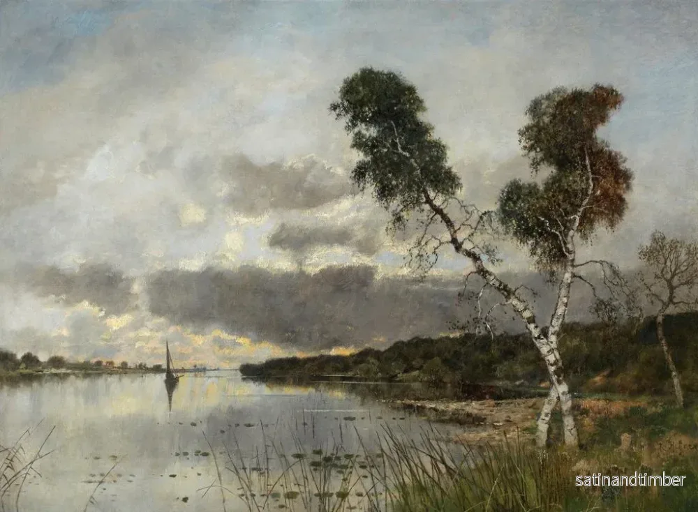 Reproduktion av målningen Solnedgång - Karl Heffner - Bild 2